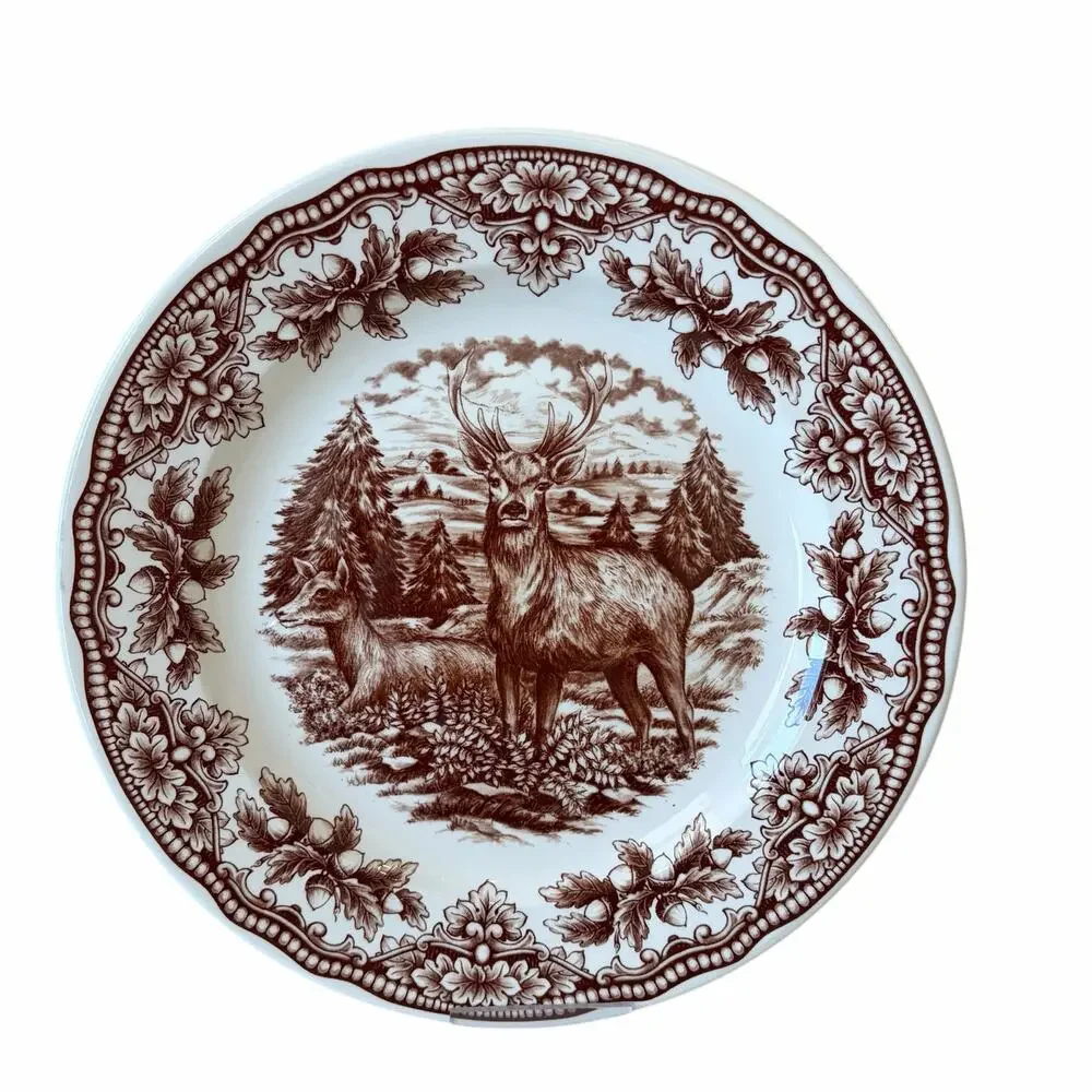 Royal Stafford Homeland STAG Porcelain Dinner Plates 11